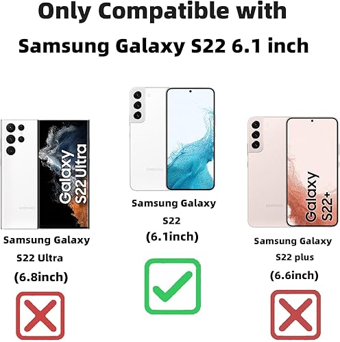 Miniatura 2 de Funda magnética para Samsung Galaxy S22, para mujeres y niñas, chapado de lujo suave, brillante, brillante, brillante, lindo corazón, compatible con