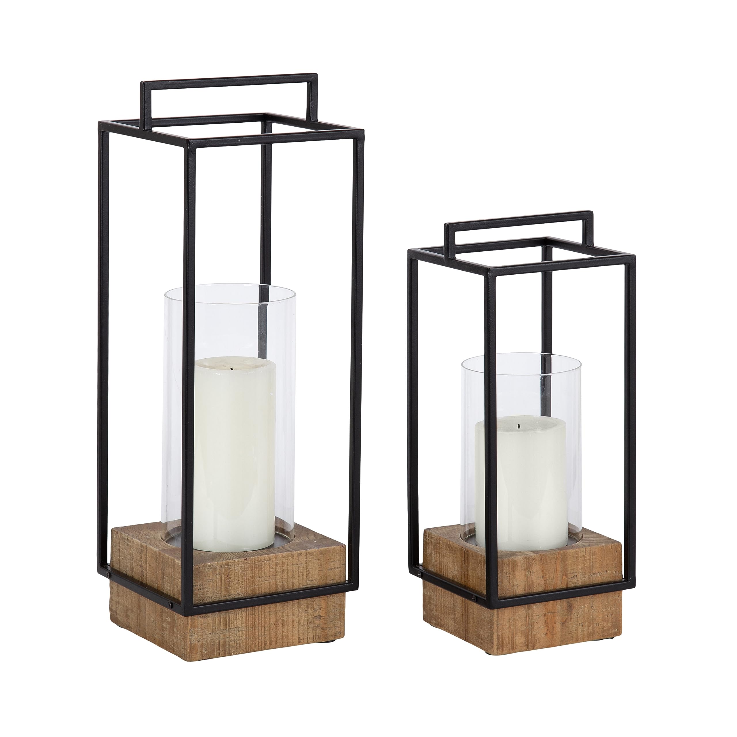 Amazon.com: Kate and Laurel Brandt Farmhouse Two-Piece Candle