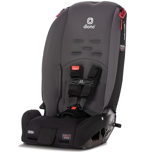 Miniatura 2 de Diono Radian 3R, 3 en 1 convertible asiento de coche y portavasos XL para asientos de coche Radian y Everett, paquete de 2 portavasos, color negro