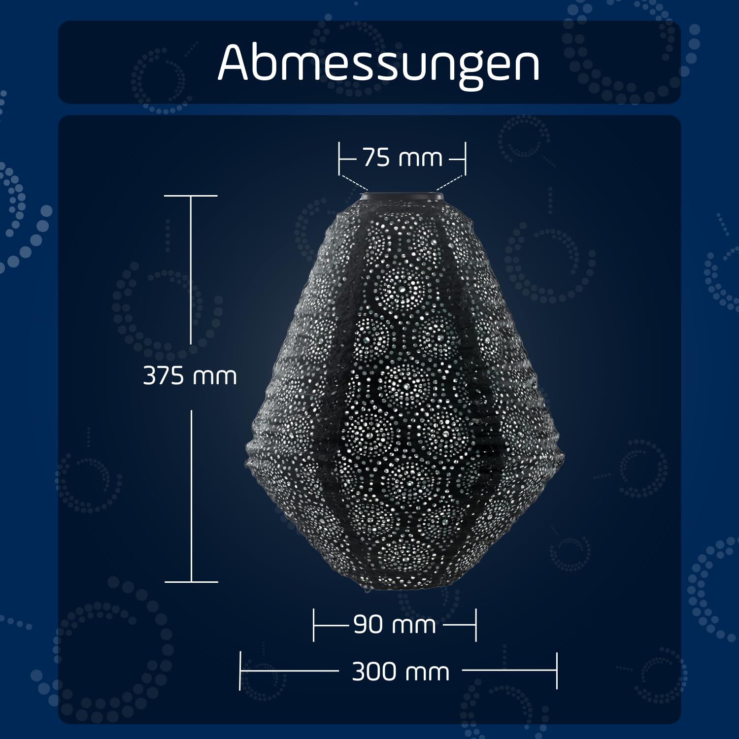 LUMIZ Solarlaterne - für Außen - Occult - Kann - Gartenbeleuchtung - Solarlampen - Gartendeko - 30cm - Grün