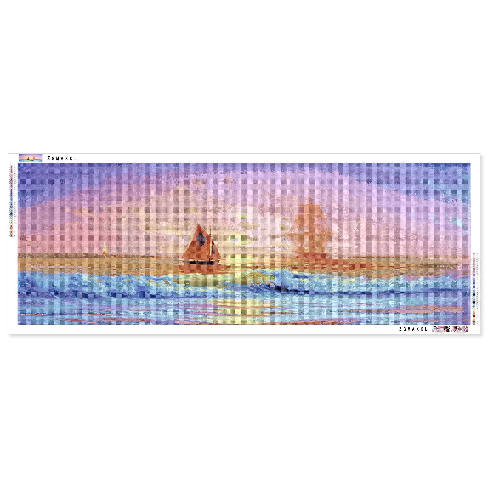 ZGmaxCL 5D Diamond Painting Quadri Grandi Dimensioni Barca