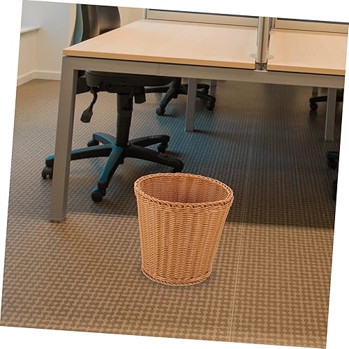 Miniatura 9 de OKUMEYR Cesta de basura de mimbre de ratán para ropa, cestas de almacenamiento para el hogar, cestas de almacenamiento, contenedores para