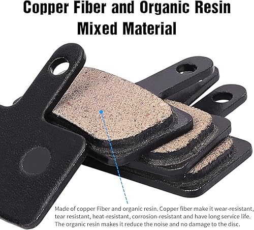 Miniatura 4 de 4 pares de pastillas de freno para bicicleta, pastillas de freno para bicicleta con herramientas de instalación compatibles con pastillas de freno