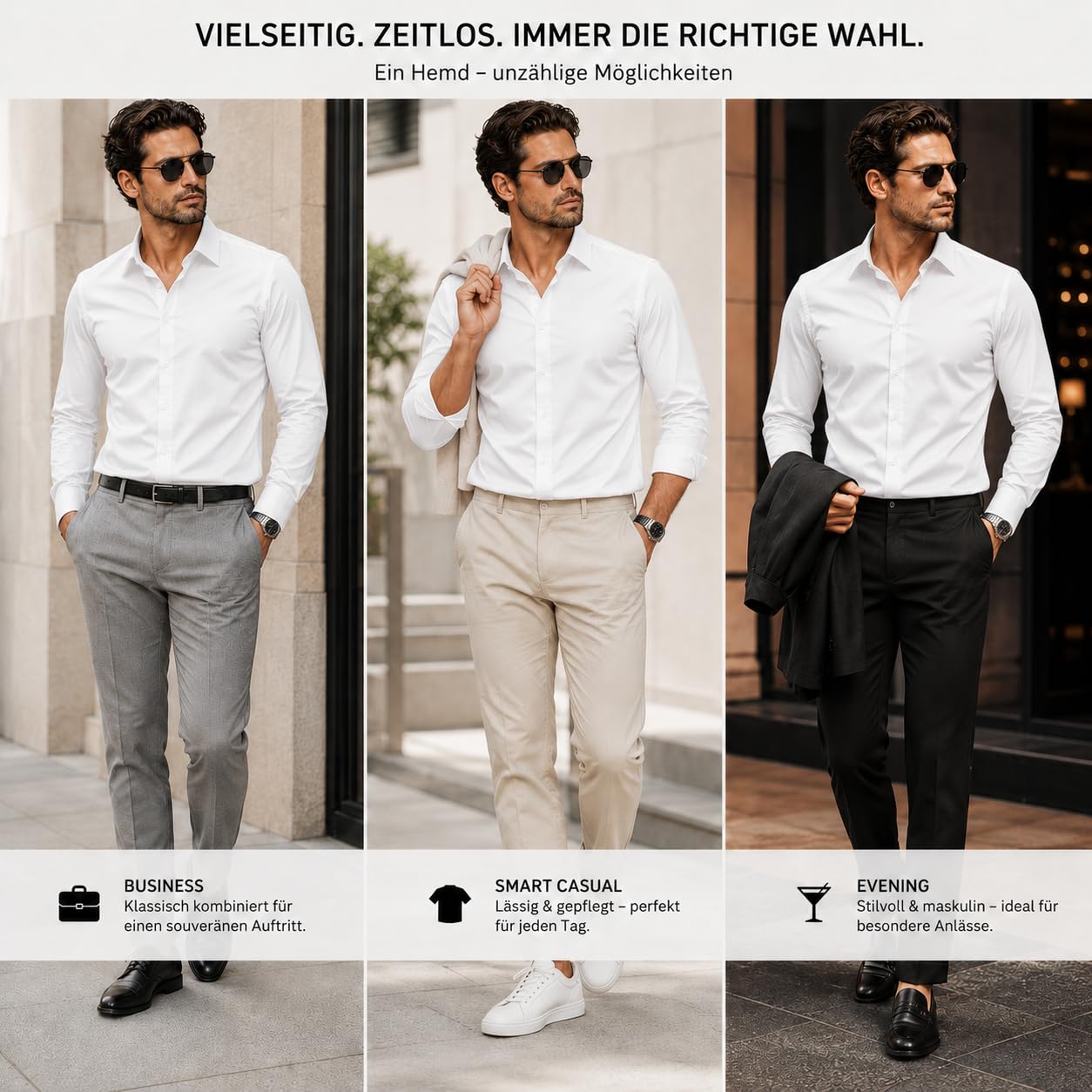 RED BRIDGE Camicia da Uomo a Manica Lunga con Taglio Dritto, di Ottima qualità e vestibilità ottimale