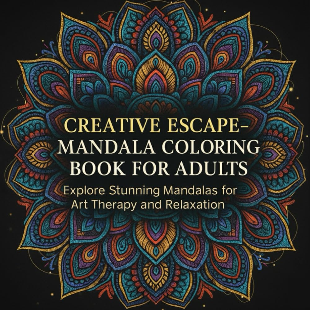 Creative Escape – Mandala Coloring Book for Adults: Explore Stunning Mandalas for Art Therapy and Relaxation