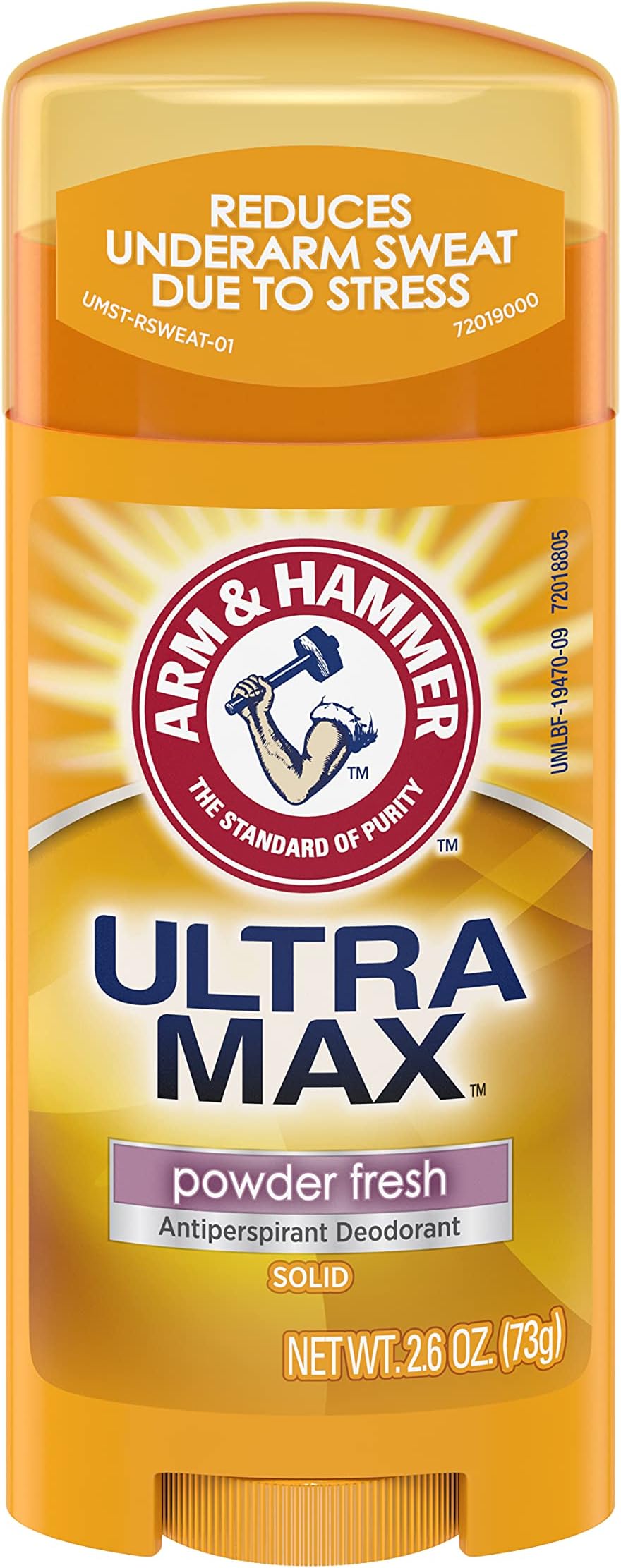ULTRAMAX Anti-Perspirant Deodorant Solid Powder Fresh, 2.6 Ounce (Pack of 12)