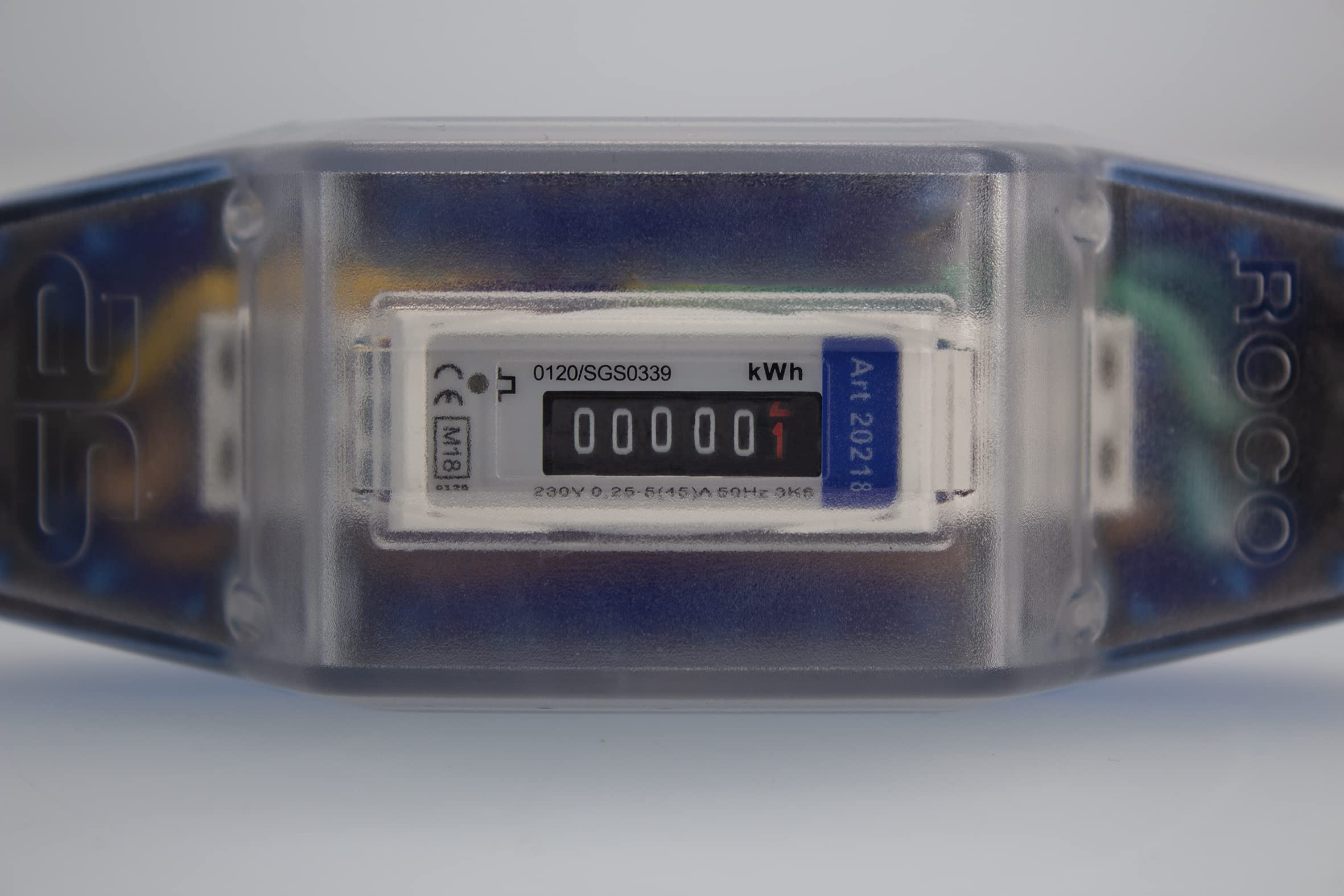 AS-Schwabe Stroommeter ROCO 230V MID Wisselstroommeter In Kunststof Behuizing 5 1 Cijferig Analoog Voor Afrekeningsdoeleinden 230v16amax 3500w Ip44 Voor Buiten Met Ophanglus 61761