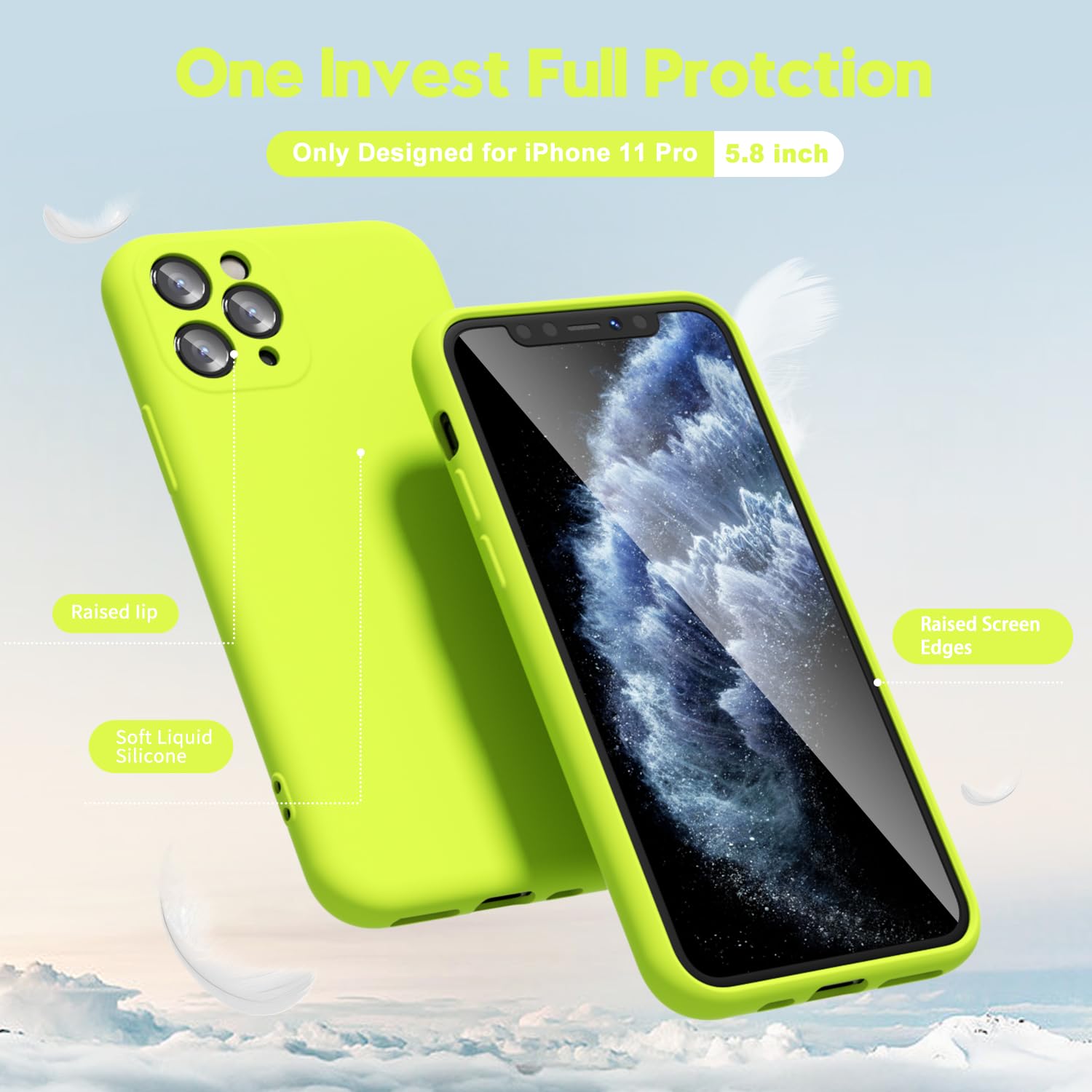 oakxco for iPhone 16 Pro Max Case Liquid Silicone, Soft Rubber Gel Elegant Aesthetic Basic Simple Cover, Cute Thin Slim TPU Matte Solid Color Plain Smooth Case for Women Girl, Light Pink — view 1021