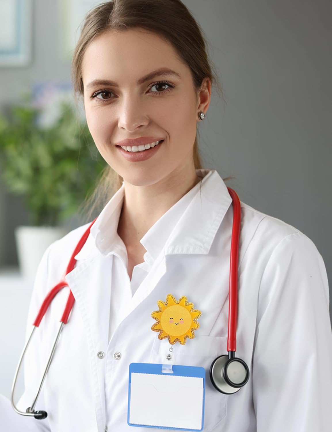 Celokiy Sun Badge Reel Retractable for Nurse, Teacher, Student, Coworker Gift - Image 5