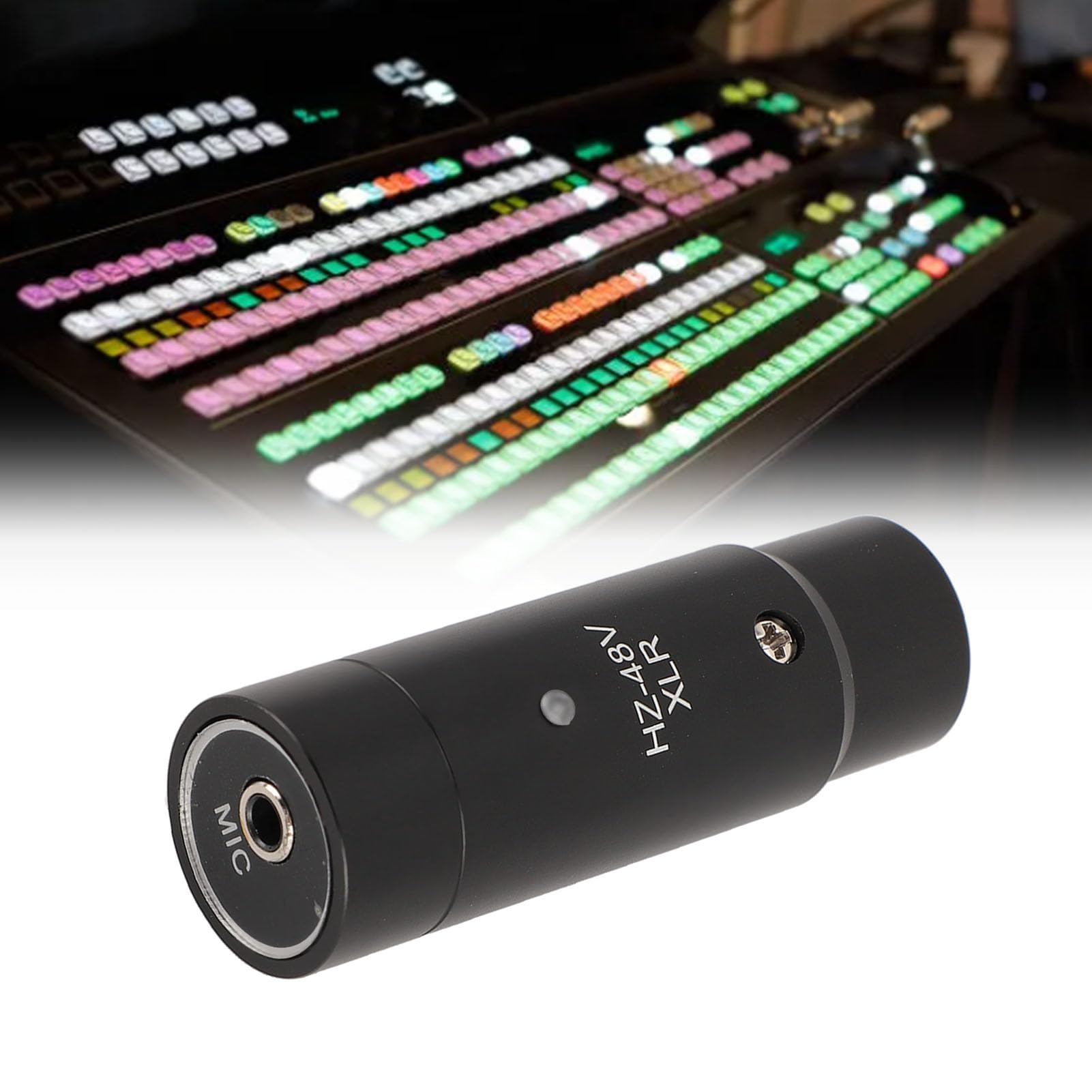 Adaptateur Microphone à Alimentation Fantôme 48 V vers XLR Mâle, Interface XLR 3 Broches, pour écouteurs, Micros Lavalier, Micros à Condensateur D'instrument