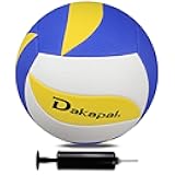 Dakapal Official Air Volleyball – Soft & Lightweight Volleyball for Recreation, Training, and Outdoor/Indoor Play – Official Size & Weight for Beginners and Seniors（0.26-0.29LBS）