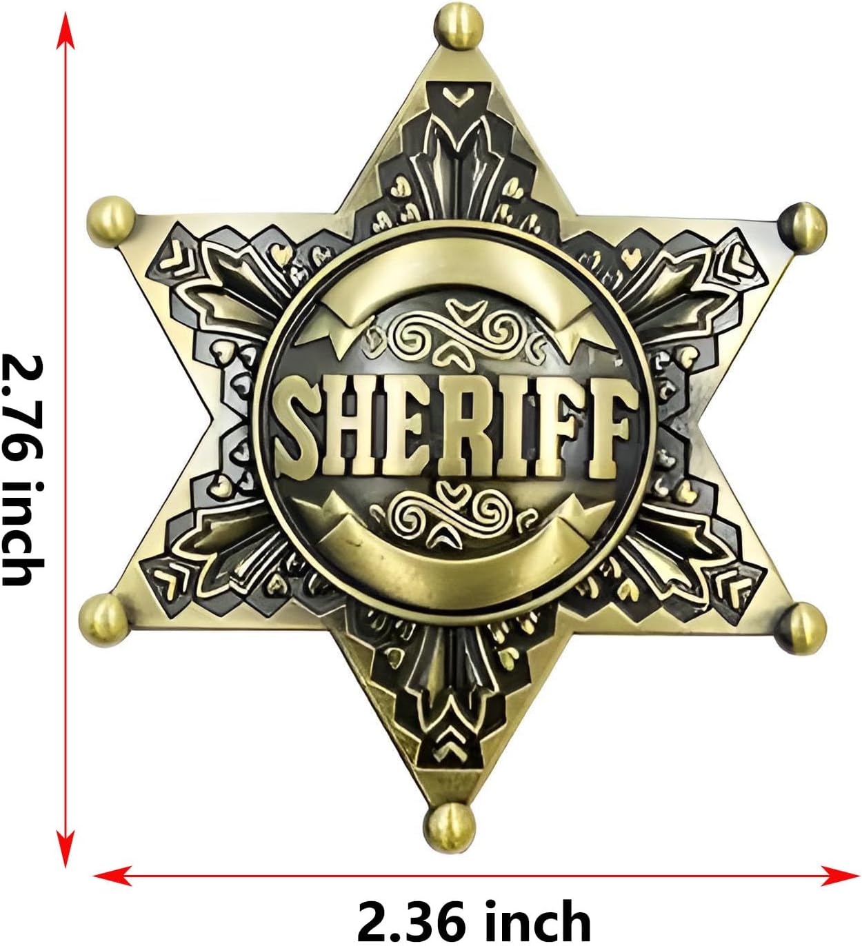 Western Sheriff Badge for Party Favors Supplies, School Carnival Prizes, Party Bag Gift Fillers image 2