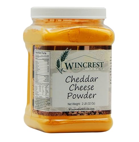 Gourmet Cheddar - Tina de queso en polvo tamaño de 2 libras