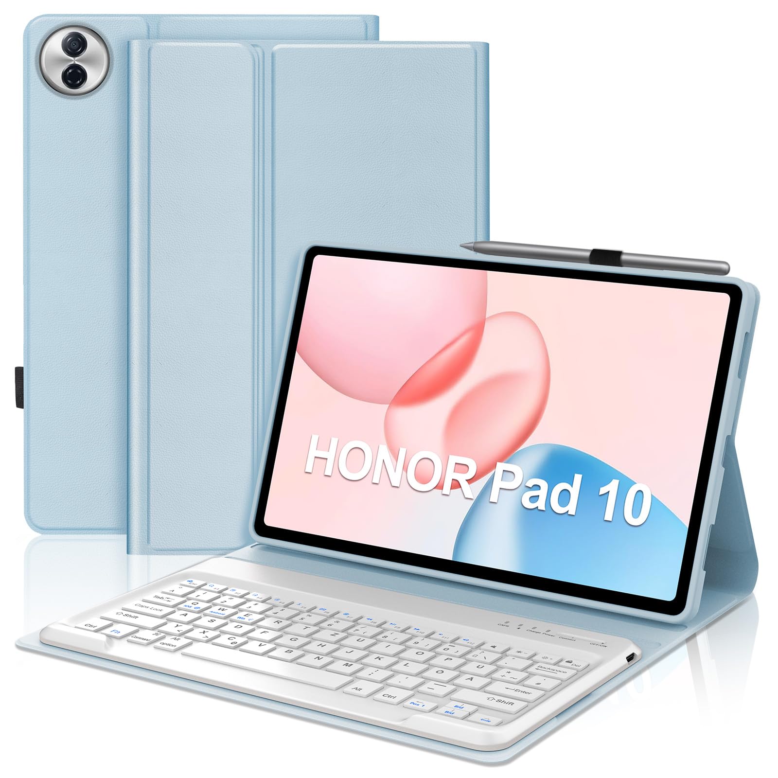 FOGARI Hülle mit Tastatur für Honor Pad 10 2025/Honor Pad 20 2026 12.1 Zoll