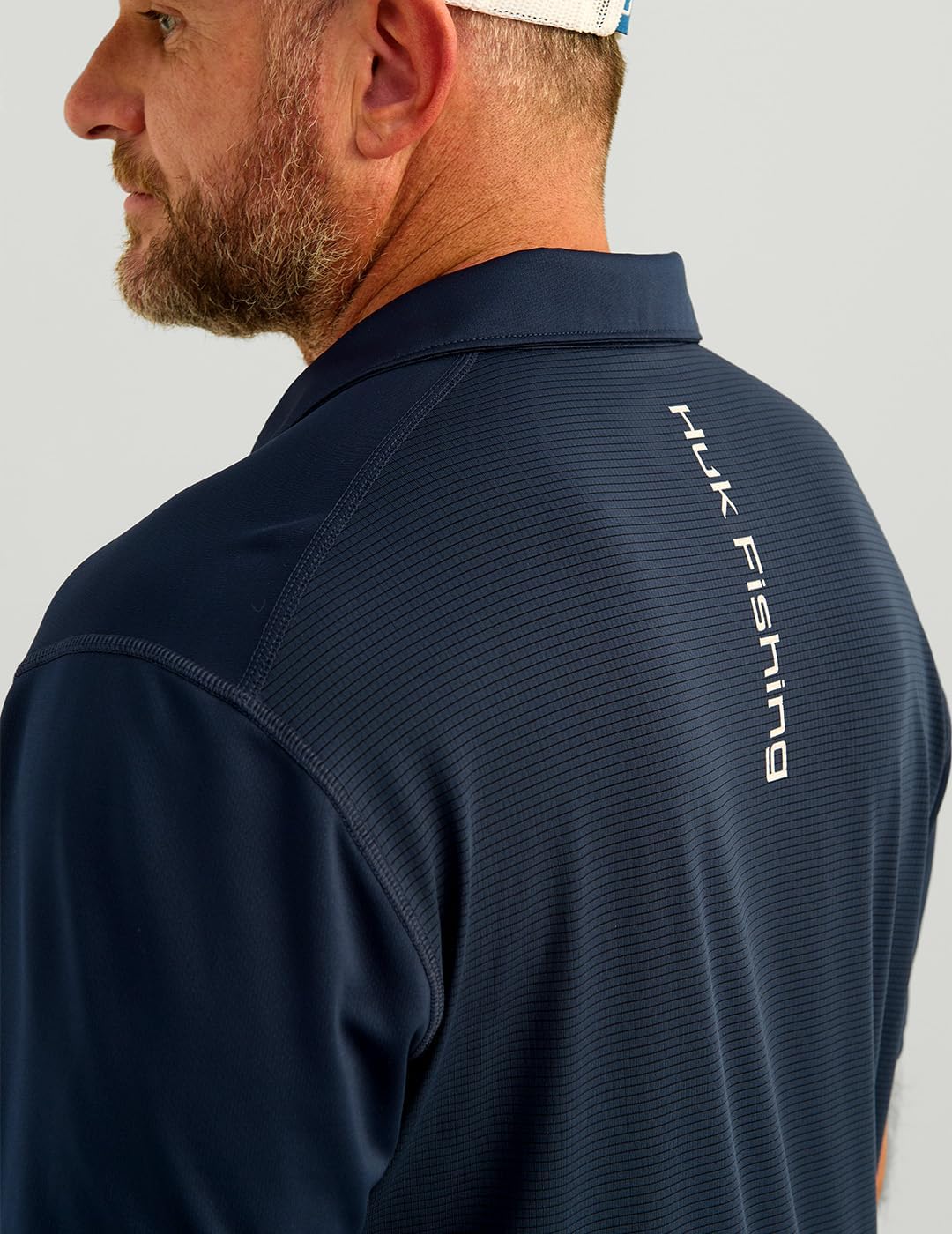 HUK Mens Icon Polo Fishing Shirt with +50 UPF Sun Protection, Ocean Blue, 3X-Large - Image 4