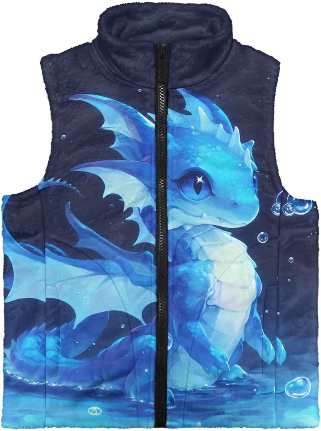 Renewold Toddler Kids Teens Fleece Vest Boys Girls Jacket Warm Fuzzy Outerwear Zipper Sleeveless Vests Coat with Pockets - Image 4