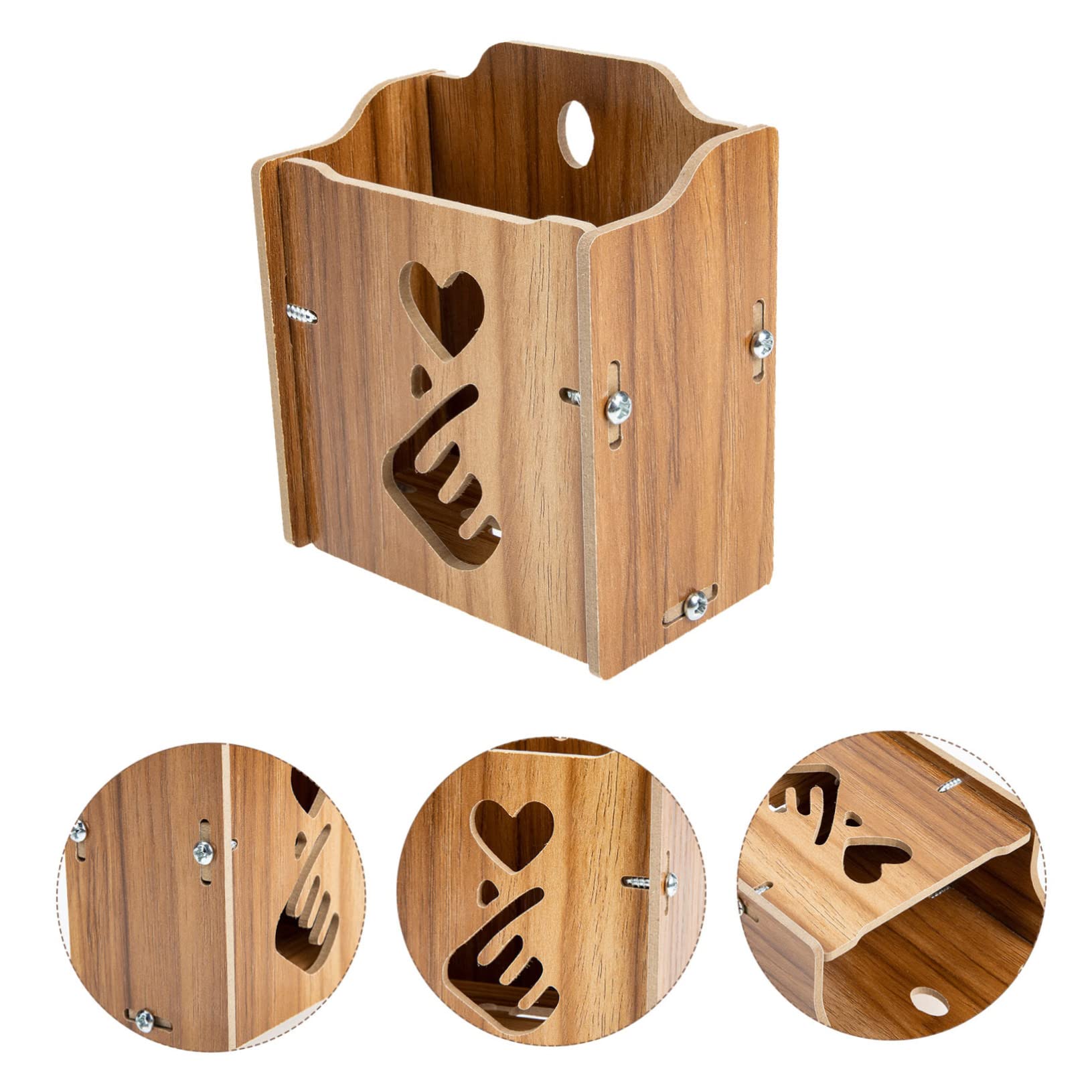 ULDIGI 2Pcs Wall Mounted Remote Control Holder and Phone Storage Organizer, Adhesive Wall Mount for Tv Remotes, Phones, and Accessories, Khaki