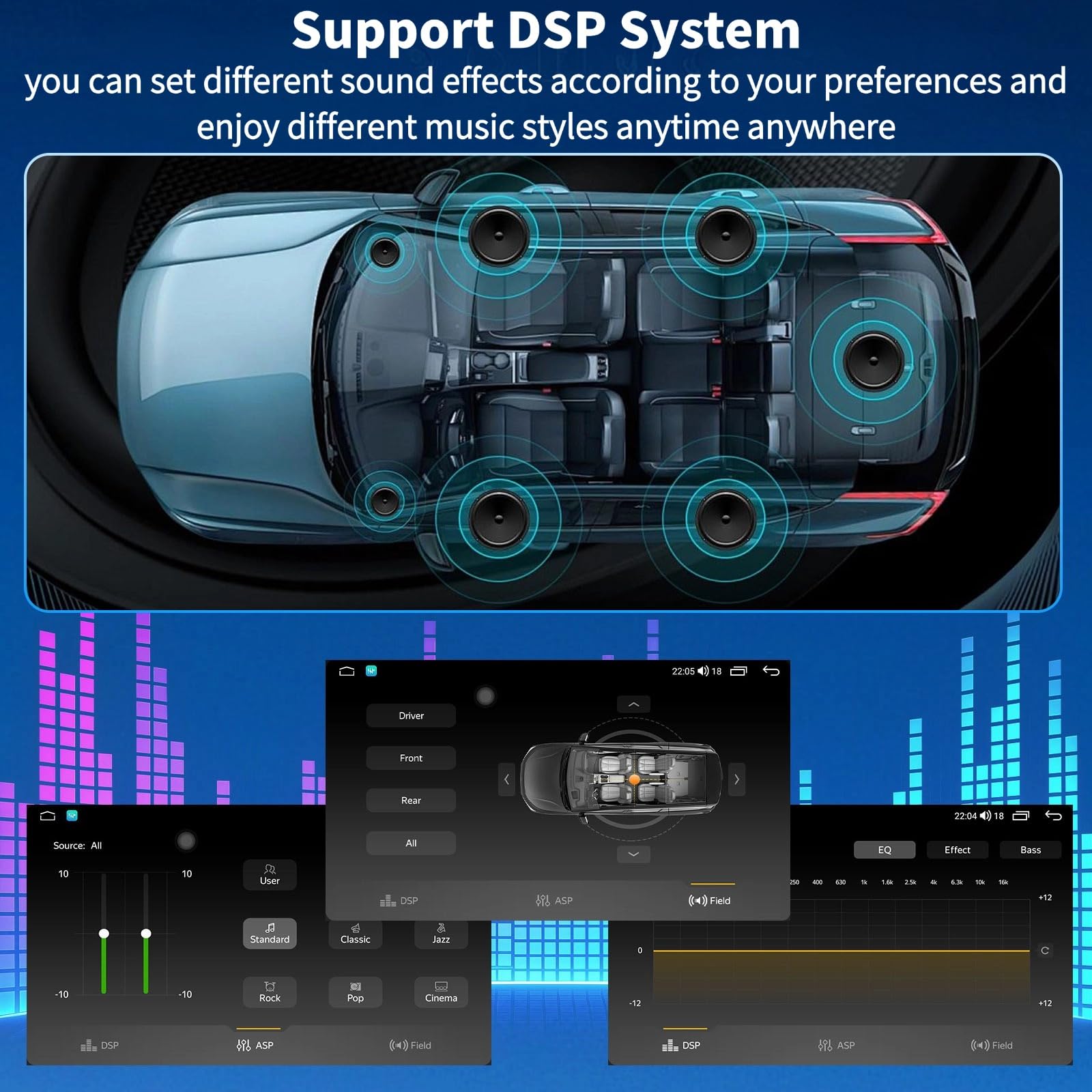 4+64G Android 14 Autoradio für Skoda Superb 2001-2008 mit Carplay Android Auto, 7 Zoll Touchscreen Auto Stereo Display Player Radio GPS Navigation Head Unit mit SWC FM RDS Mirror Link WLAN Bluetooth