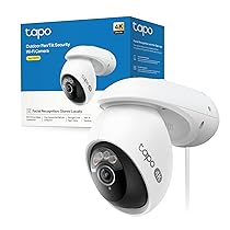 Tapo C560WS 4K 8MP Telecamera Wi-Fi Esterno Pan, Tilt, Smart AI, 360° Visuale, Visione Notturna a Colori Starlight, IP66, Allarme Sonoro e Luminoso, Wi-Fi 6 e Ethernet, Supporta MicroSD fino a 512 GB
