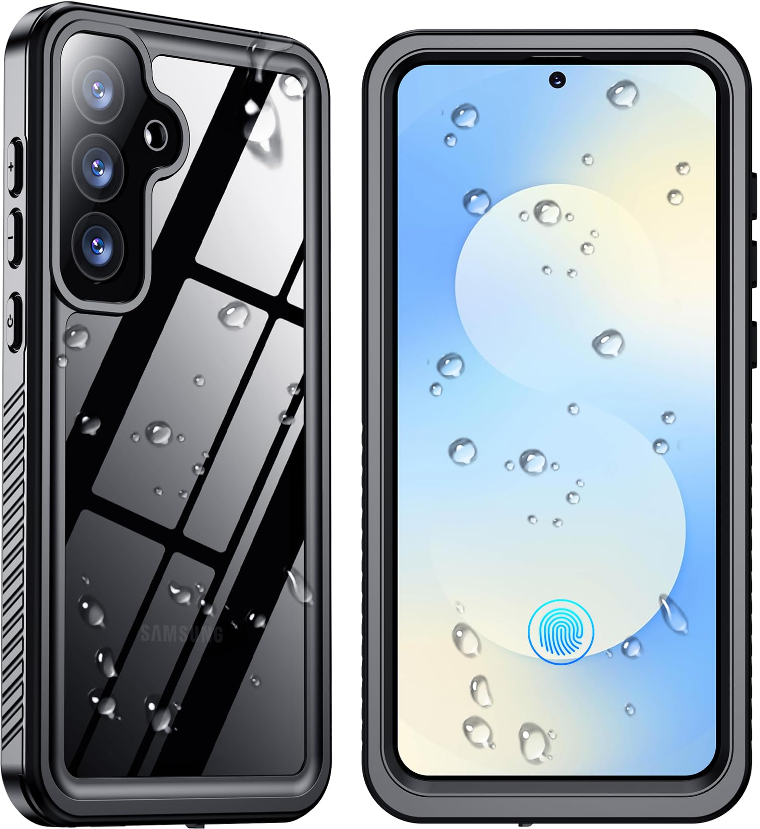 SPIDERCASE Designed for Samsung Galaxy S26 Ultra Case Waterproof,Built-in Screen & Camera Lens Protector[IP68 Underwater] [Military Grade Shockproof] Full Body Protection Phone Case,Black/Clear — view 18