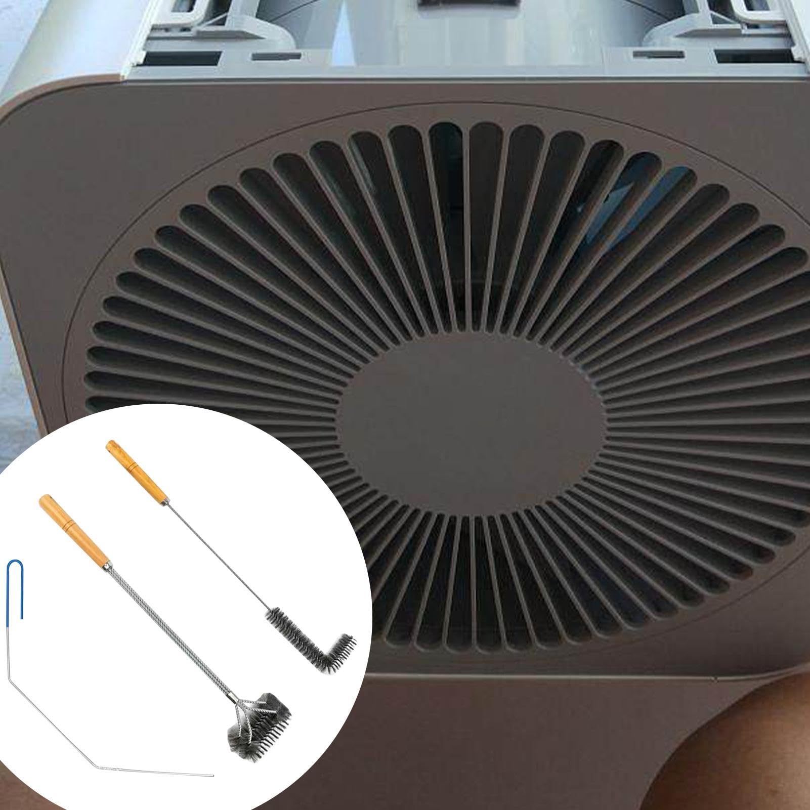 Kit de limpieza de cepillo de alambre para freidora de 3 pulgadas | herramientas de estropajo resistentes
