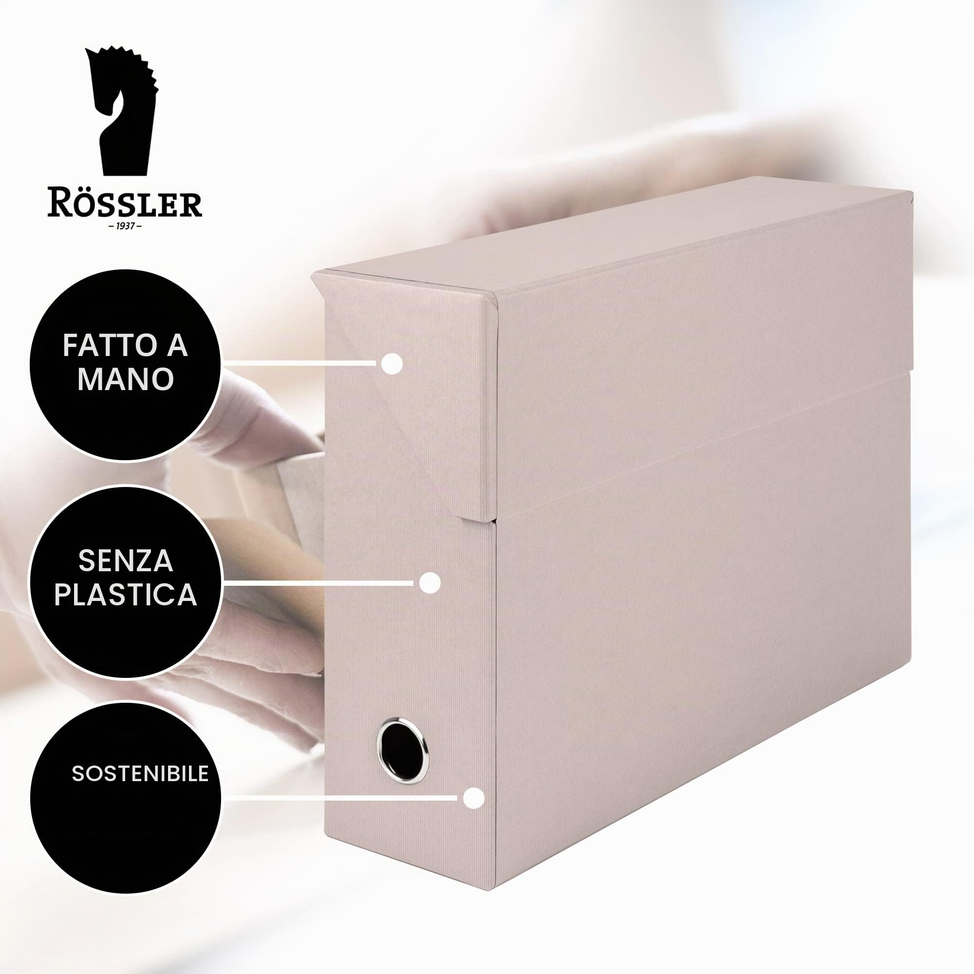 Rössler - S.O.H.O. Scatola archivio A4 33,5 x 25,5 x 9,5 cm Powder