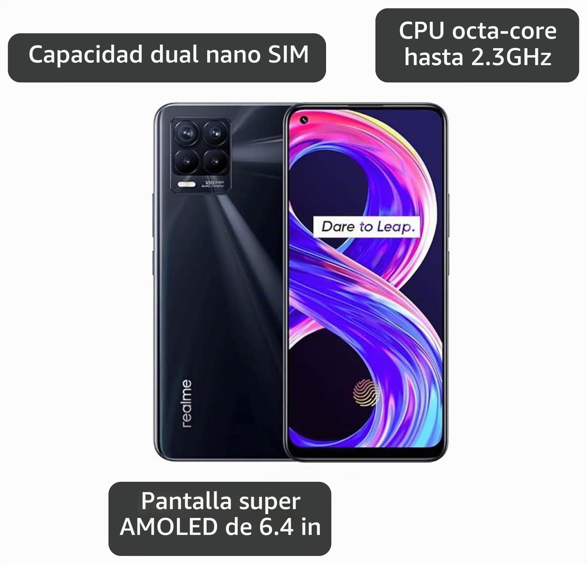 Amazon.com: Realme 8 Pro 128 GB 8 GB RAM RMX3081 (global) 6.4