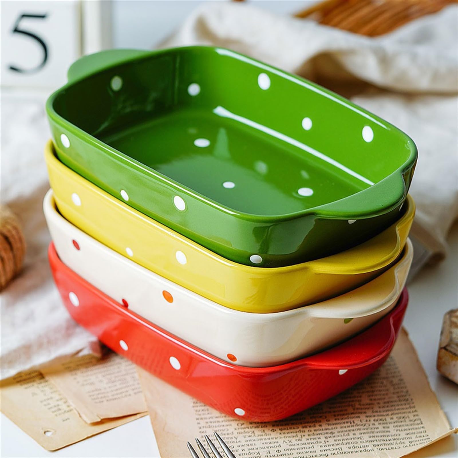 Zastawa stołowa,Pieczenie Naczynia do pieczenia zapiekanek Naczynie do zapiekania Ser zapiekany miska do ryżu Ceramiczne naczynie do pieczenia Płyta główna Piekarnik Kuchenka mikrofalowa Naczynie spec