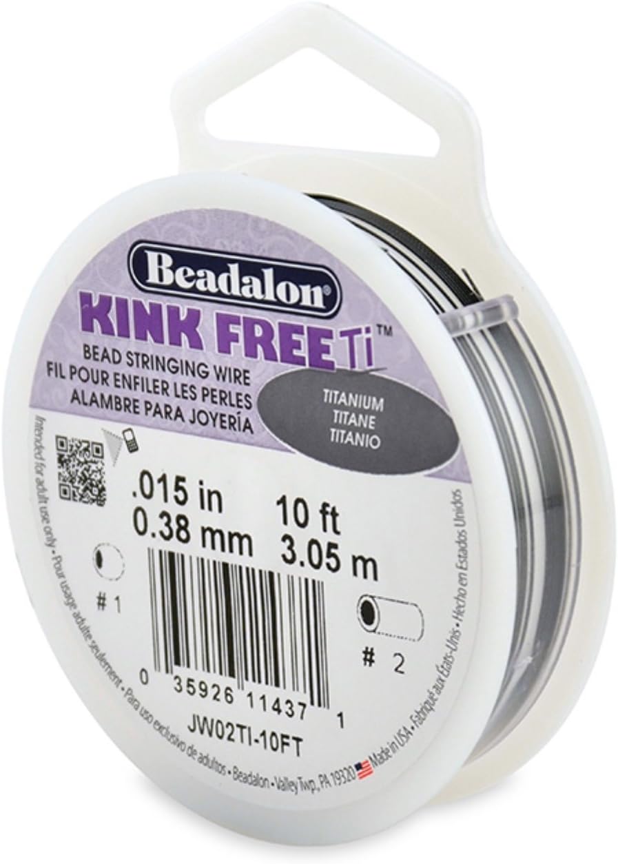 Beadalon Kink Free Ti Titanium Wire 10 ft. spool