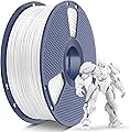 SUNLU ABS Filament 1,75mm, Hochwertige Stärke, Hohe Temperaturbeständigkeit, 3D Drucker Filament 1.75 mm, 1KG Spule, abs Weiß