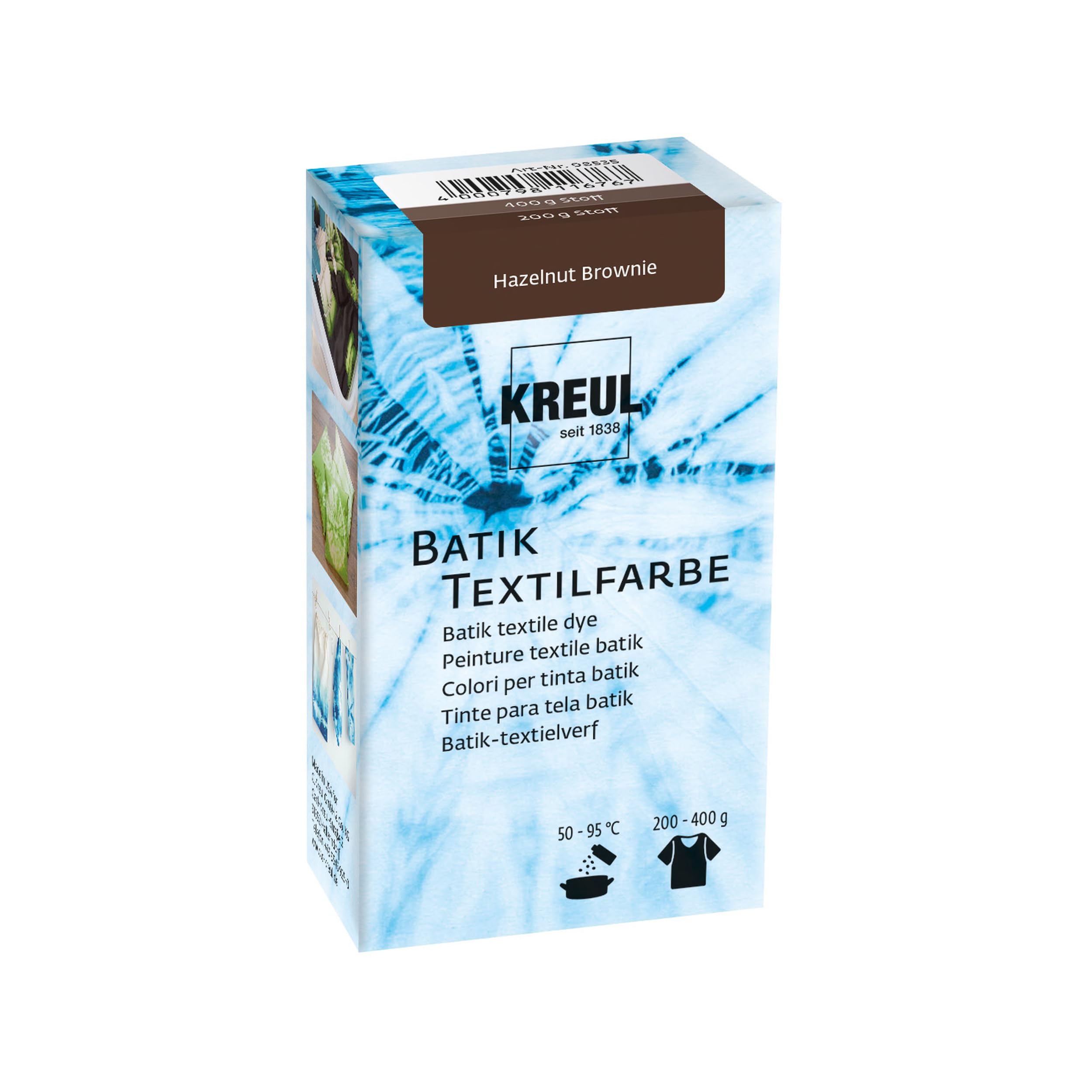Kreul Peinture pour Textile Javana Hazelnut Brownie, Brown, 70 g