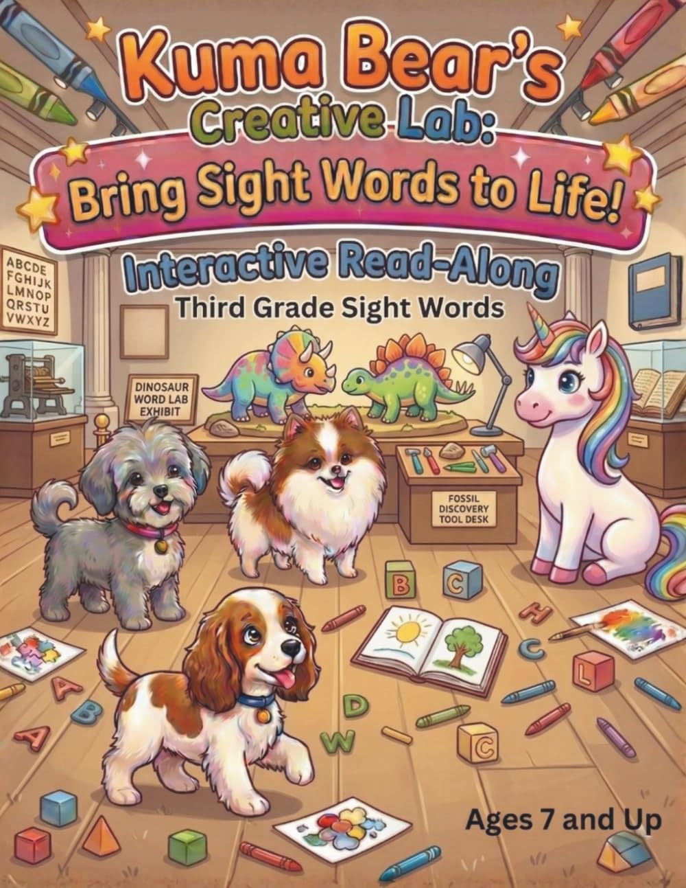 Kuma Bear's Creative Lab: Bring Sight Words to Life!: Interactive Read Along Third Grade Sight Words