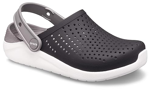 crocs Unisex Kids LiteRide Black/White Clog (205964-066)