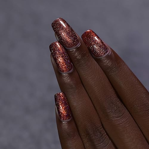 Miniatura 2228 de ILNP Madison Ave Esmalte de uñas holográfico metálico rosa antiguo