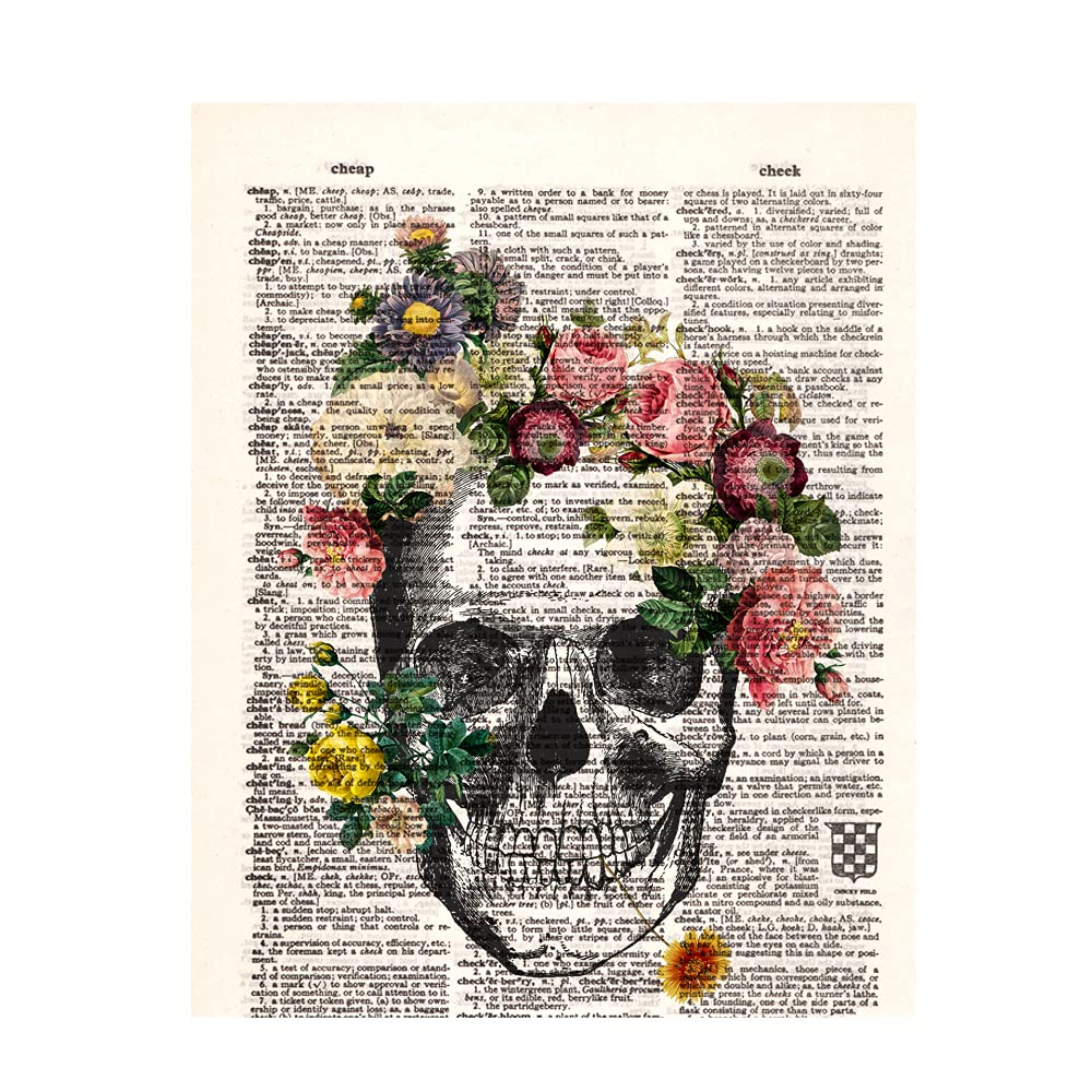 Buy LONLONBANG Floral Human Anatomy Upcycled Dictionary Vintage Medical