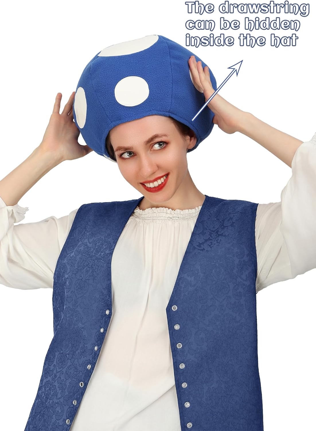 C-ZOFEK Multicolor Mushroom Toad Hat Spotted Cap Game Cosplay Costume for Halloween Christmas - Image 4