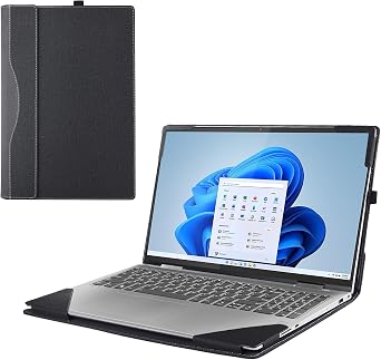 Laptop Cover for Dell Latitude 5450 5440 5430 5420 Series 14 inch 20212024 Notebook PC .2-in-1 Detachable PU Leather Notebook SleeveBlack