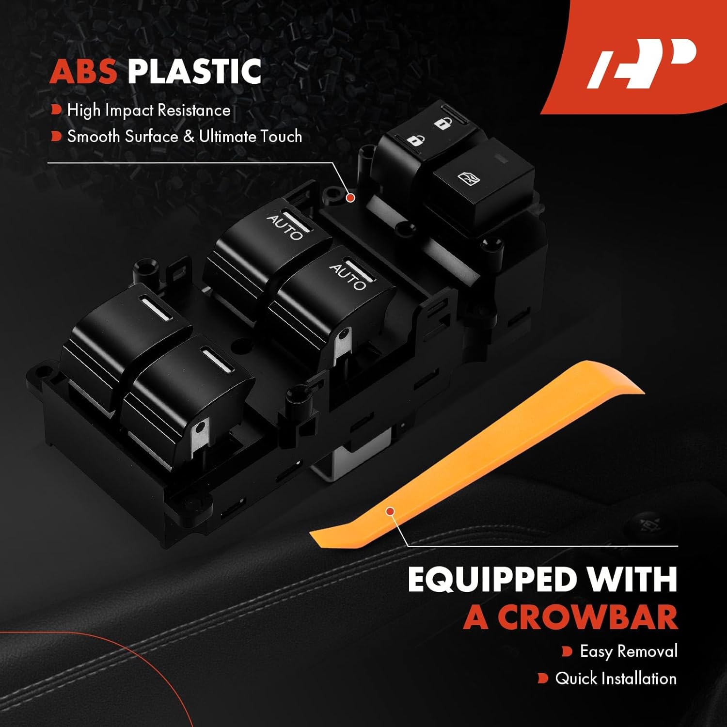 A-Premium Driver Side Master Power Window Switch Compatible with Honda Accord 2011 2012,3.5L, Sedan