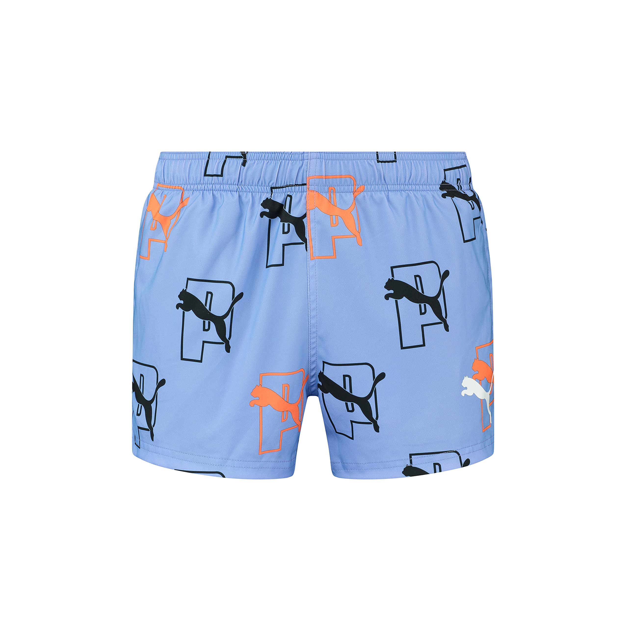 Puma Men's Logo Swim Shorts - Elektro Combo - XS
