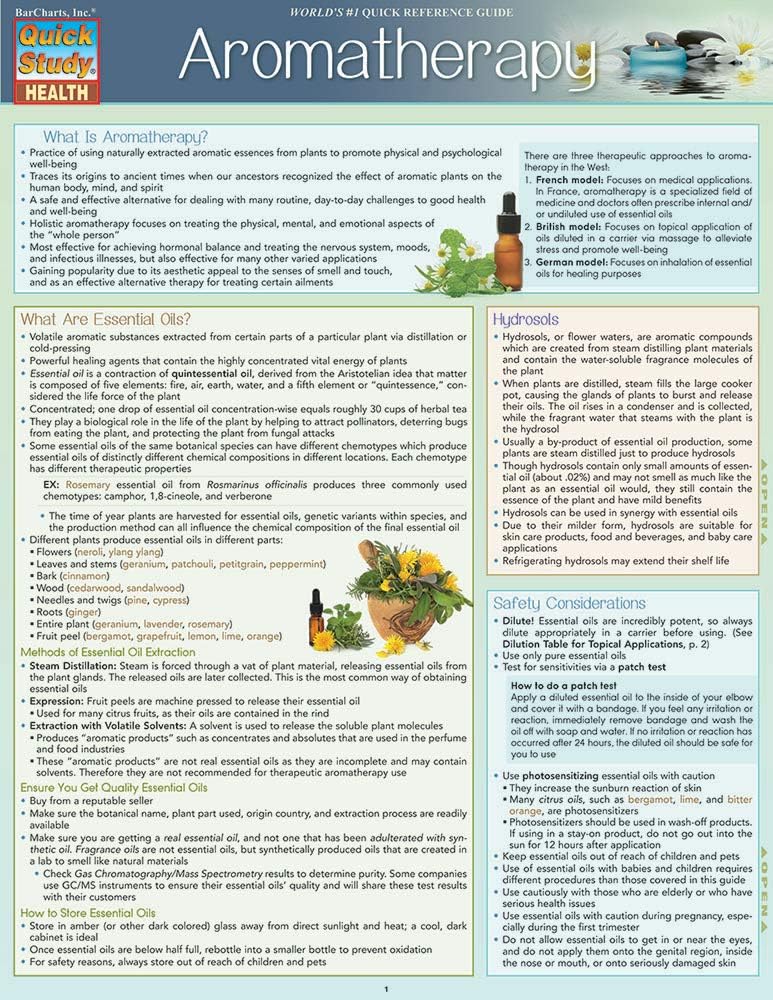 Aromatherapy: QuickStudy Laminated Reference Guide