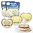Philips Avent Ultra Air Pacifiers - Orthodontic Design, for Babies 0-6 Months, Soft Silicone Symmetrical Nipple, BPA-Free, 2 Sterilizing Cases, 4 Pack, SCF087/21