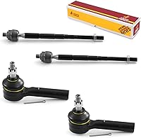 Vista 17 de Metrix Premium Chassis Parts - Kit de 4 piezas de extremos de barra de acoplamiento frontal exterior e interior compatible con Nissan Pathfinder