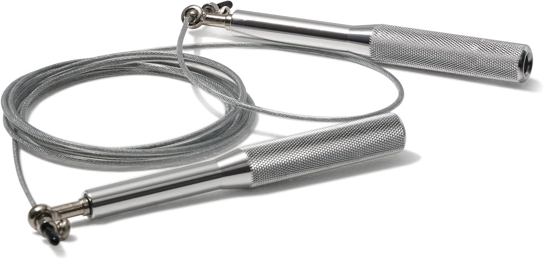 Ultra-Speed Crossfit Jump Rope with 360ยฐ Ball Bearing for Smooth Rotation โ Lightweight Aluminum Handles โ EM-9332-S, Silver