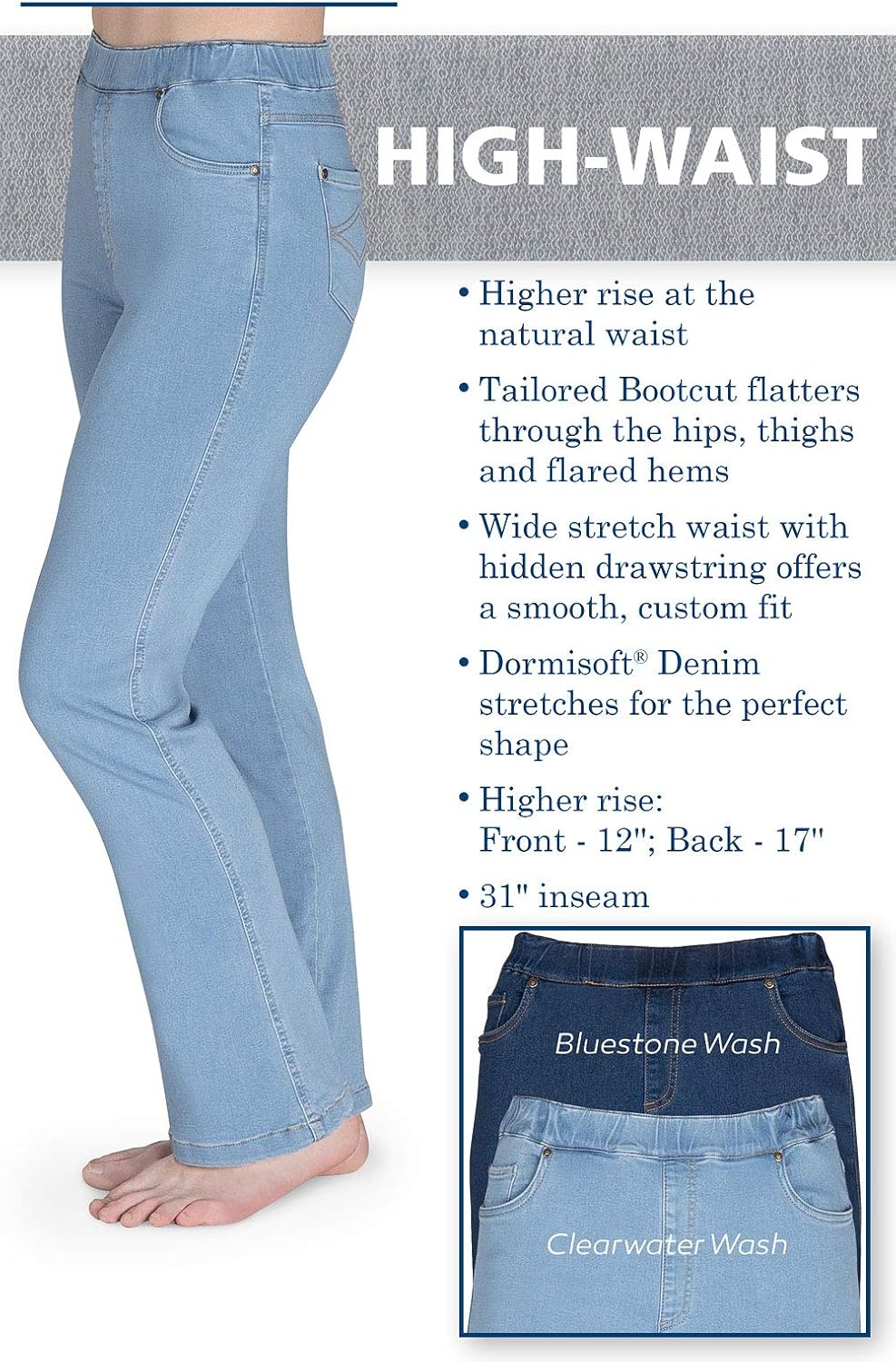 PajamaJeans Womens Palazzo - Image 3