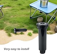 Vista 5 de Cabilock Cabezal de aspersor automático retráctil con filtro integrado para riego de césped de jardín, ángulo ajustable, rociador de agua enterrada