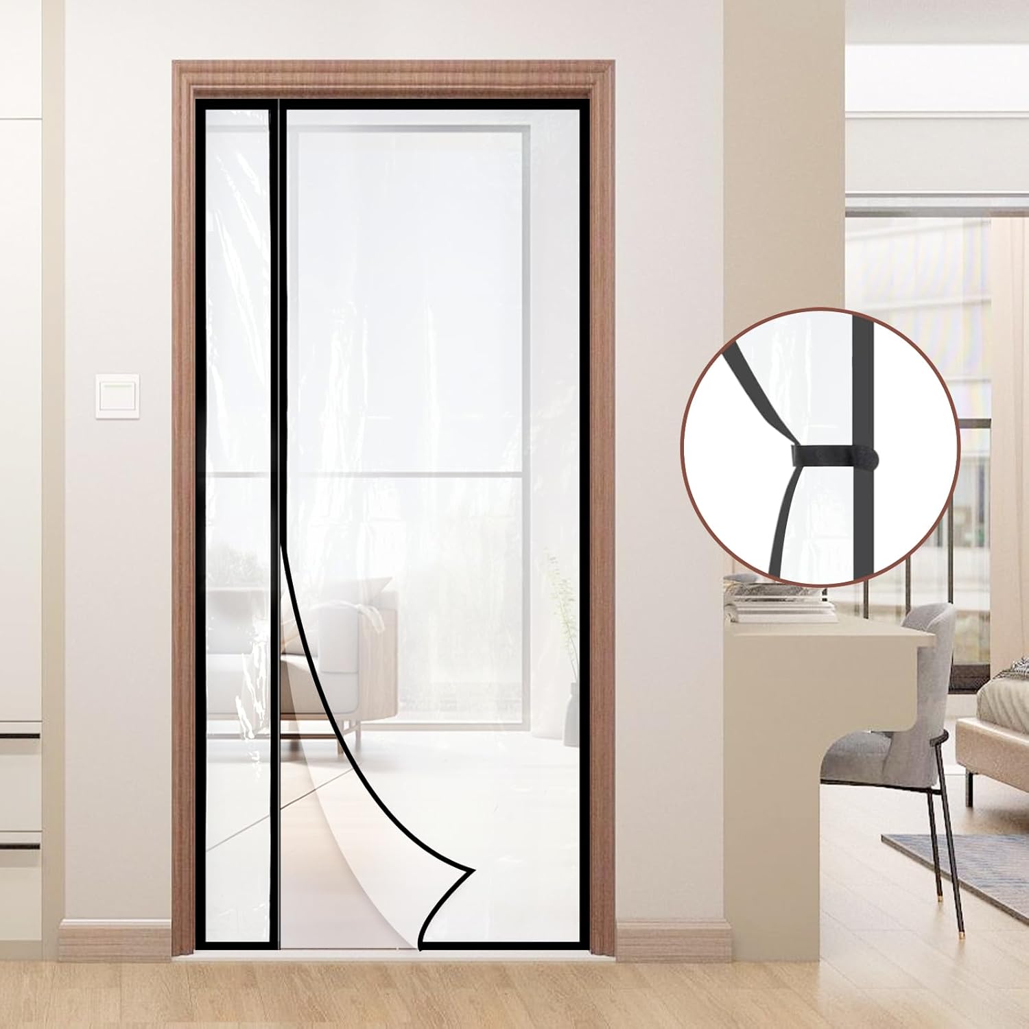 Reversible Left or Right Side Opening Transparent Insulated Door