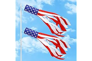 2 Pack Patriotic Wind Socks