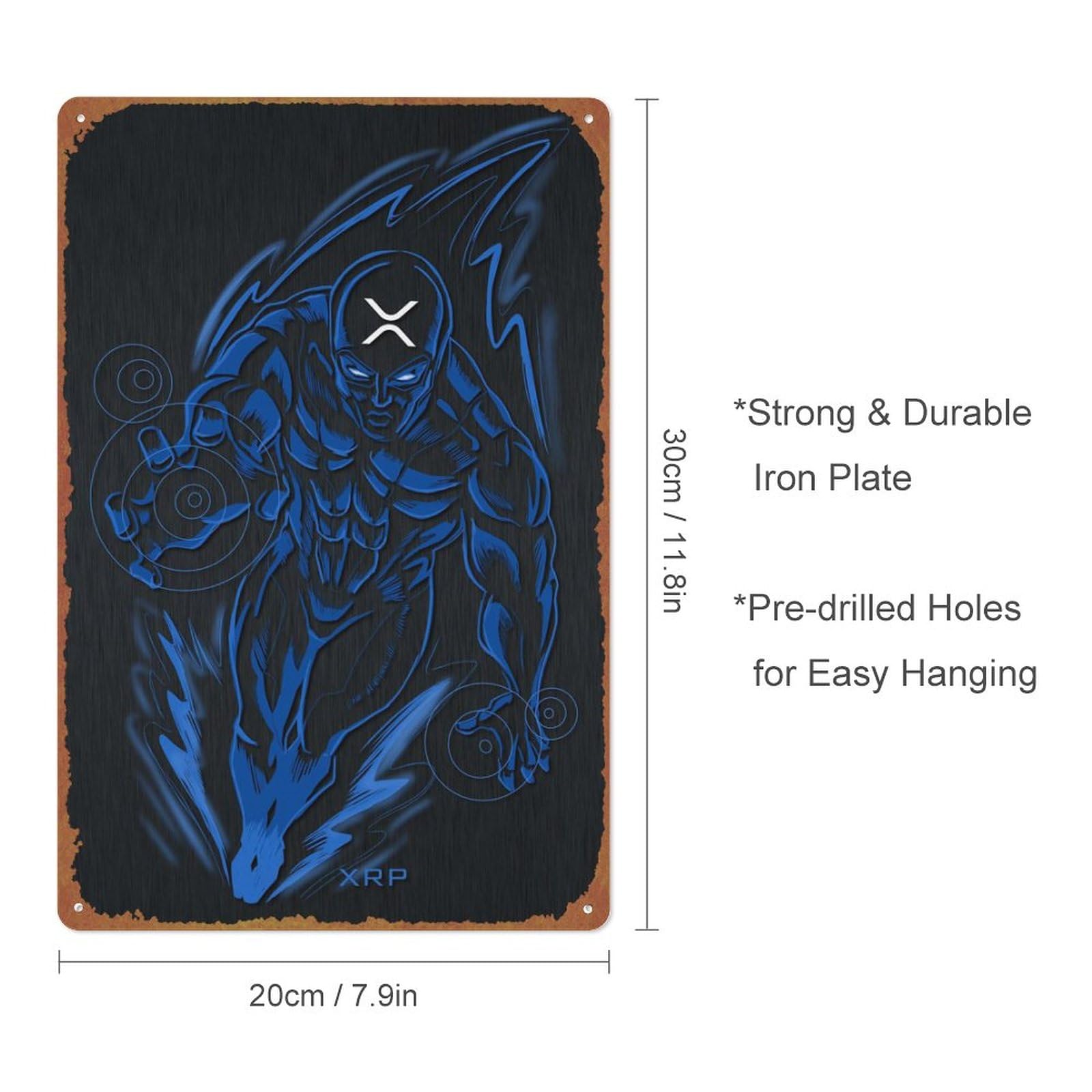 Amazon.com: Crypto Heroes XRP Ripple - Póster de anime retro de metal para  Halloween, cueva, bar, club, arte de pared para el hogar, 8 x 12 pulgadas :  Hogar y Cocina