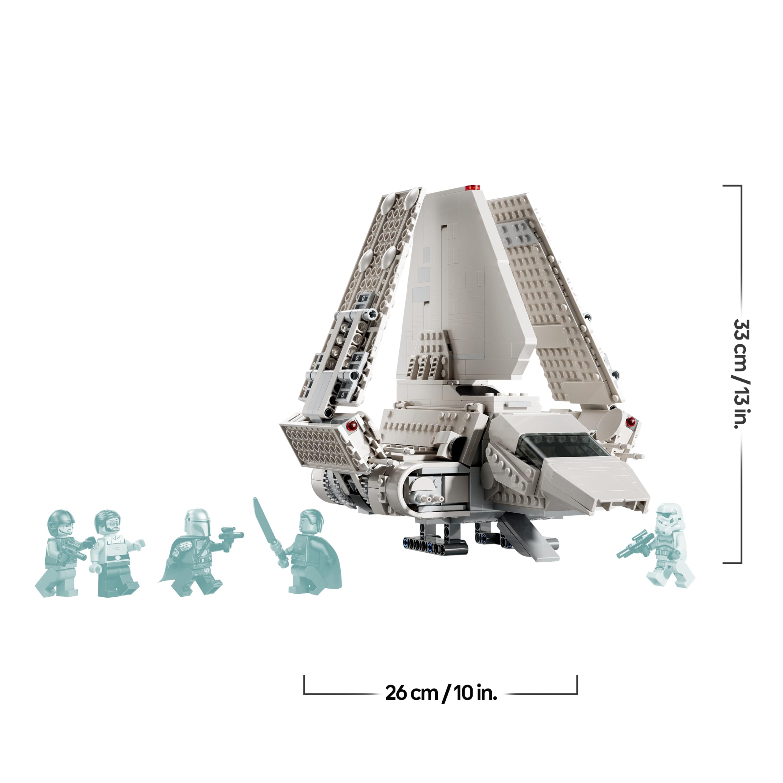 LEGO Star Wars 75459 Imperiales Shuttle der Lambda-Klasse Bauset - 5 sammelbare Minifiguren, Moff Gideon und Dunkelschwert - Geschenk für Teenager Jungs ab 14 Jahren & Erwachsene The Mandalorian Fans
