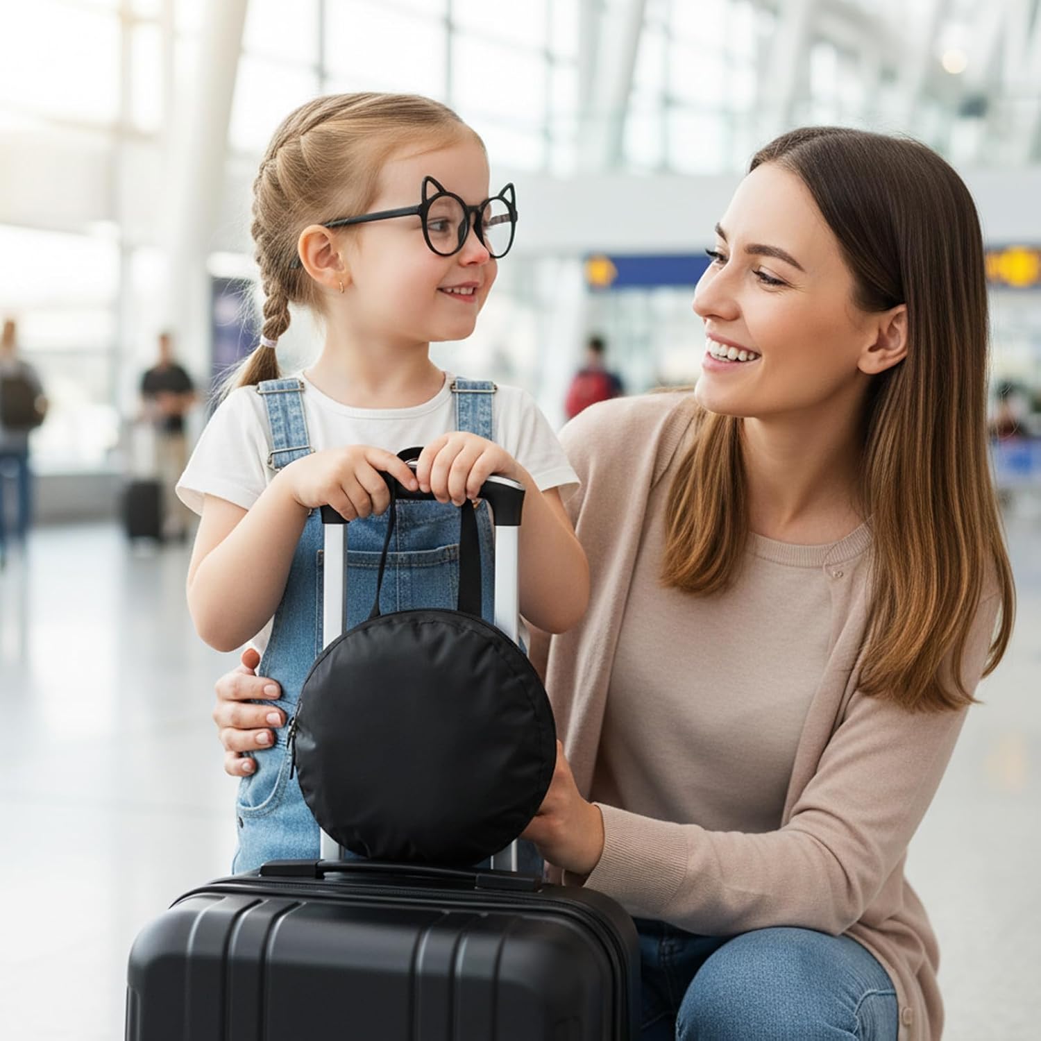 Travel Neck Pillow Bag, Compact Neck Carrying Bag Pillow Storage Bags Case Quick with Release Clasp Attaches to Luggage Backpack for Travel Airplane Train Journey - Image 7